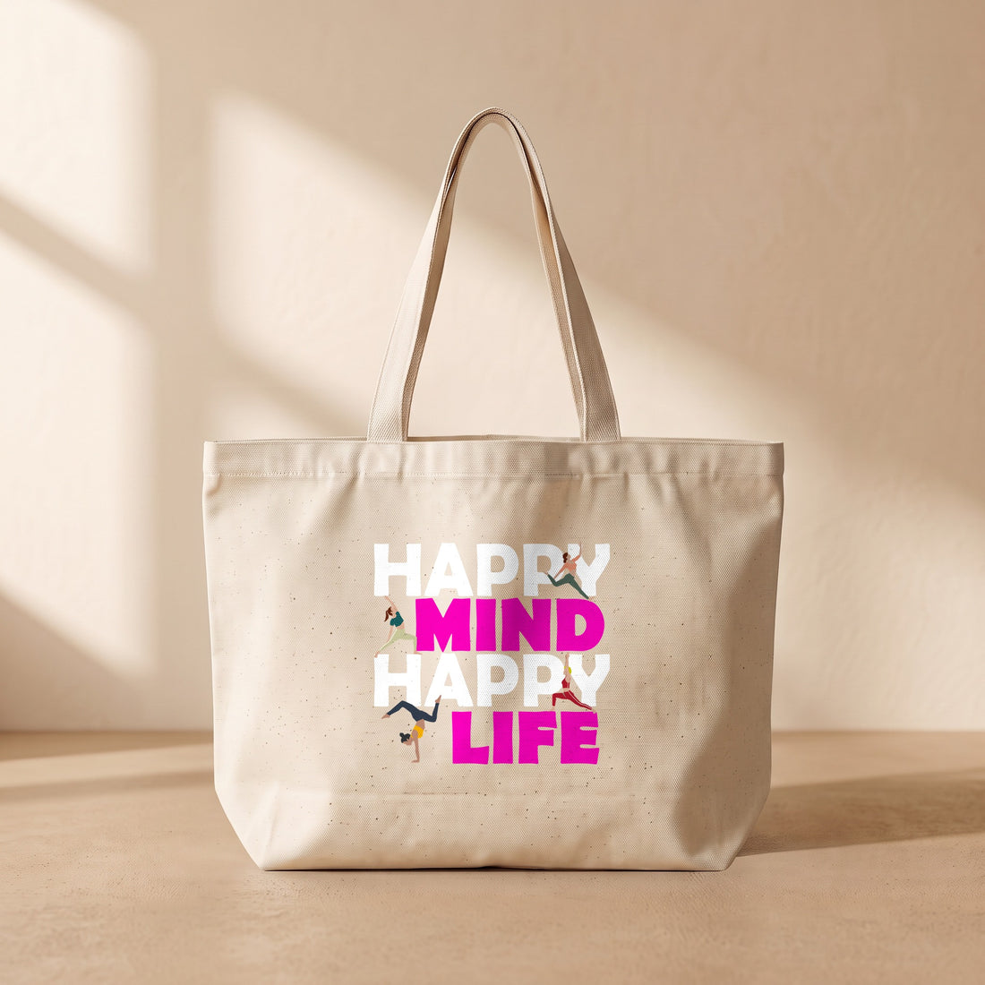 Happy Mind Happy Life - Tote Bag