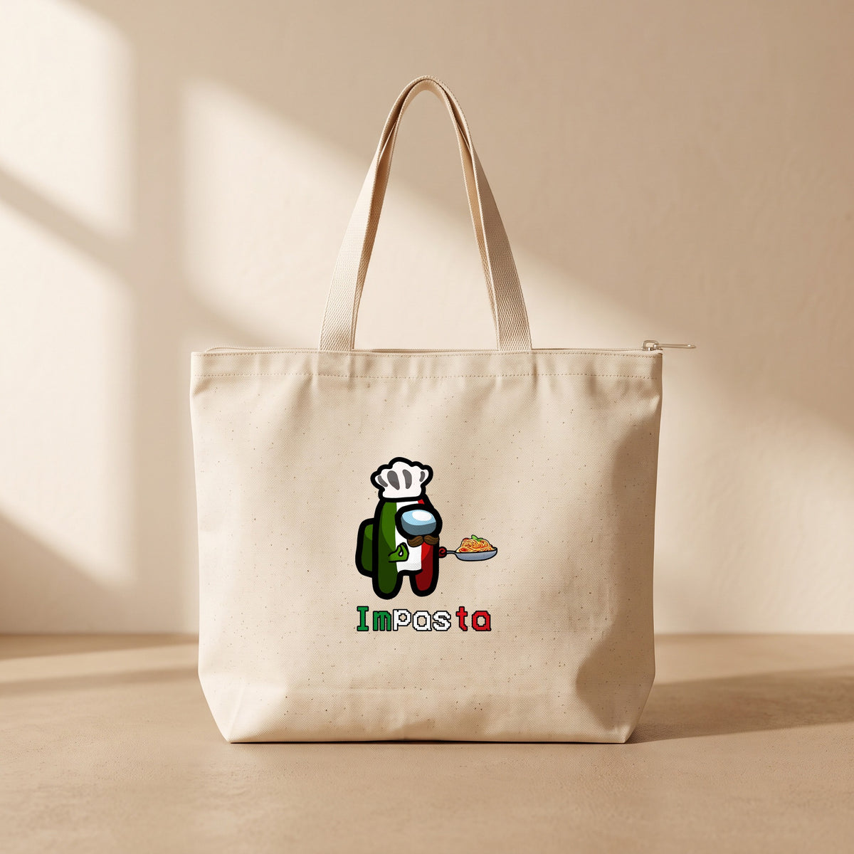 Impasta - Fermuarlı Tote Bag