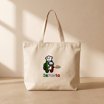 Impasta - Fermuarlı Tote Bag