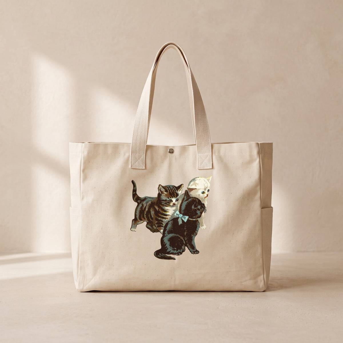 Kitties - Çıtçıtlı Tote Bag