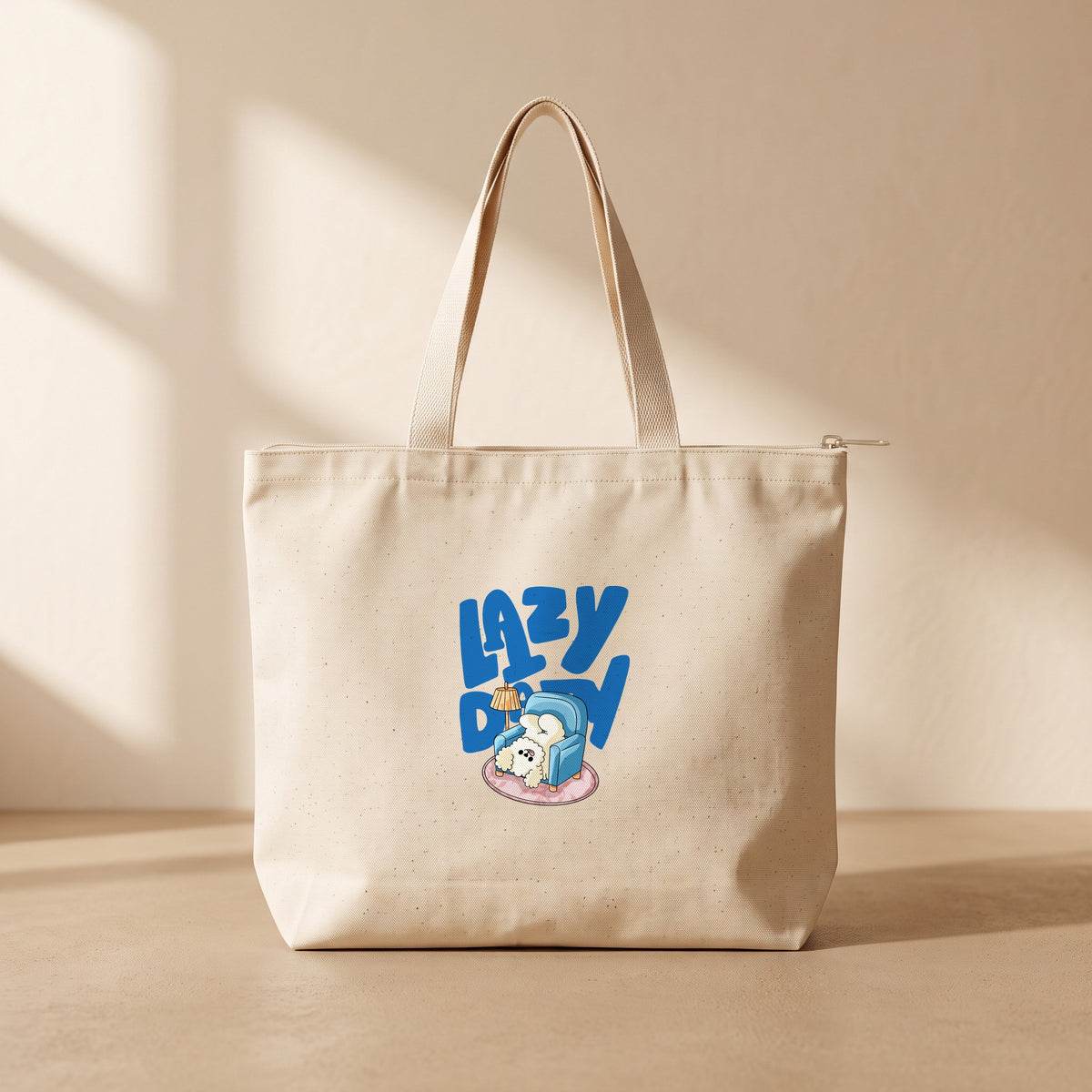 Lazy Day - Fermuarlı Tote Bag