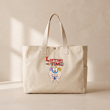 Lifting Time - Çıtçıtlı Tote Bag