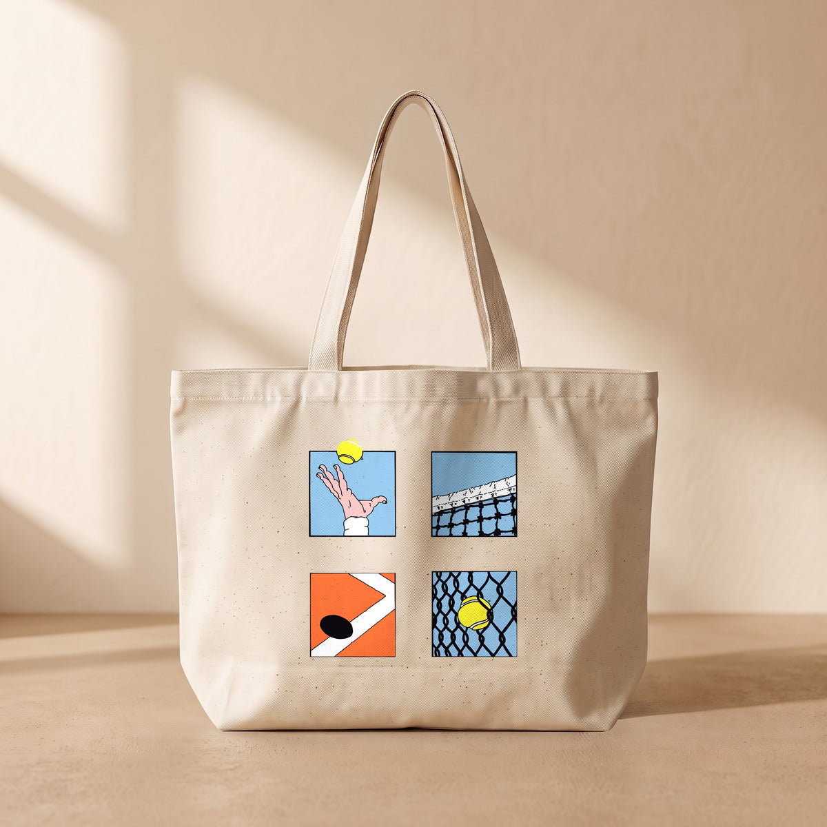 Lines & Tennis - Tote Bag