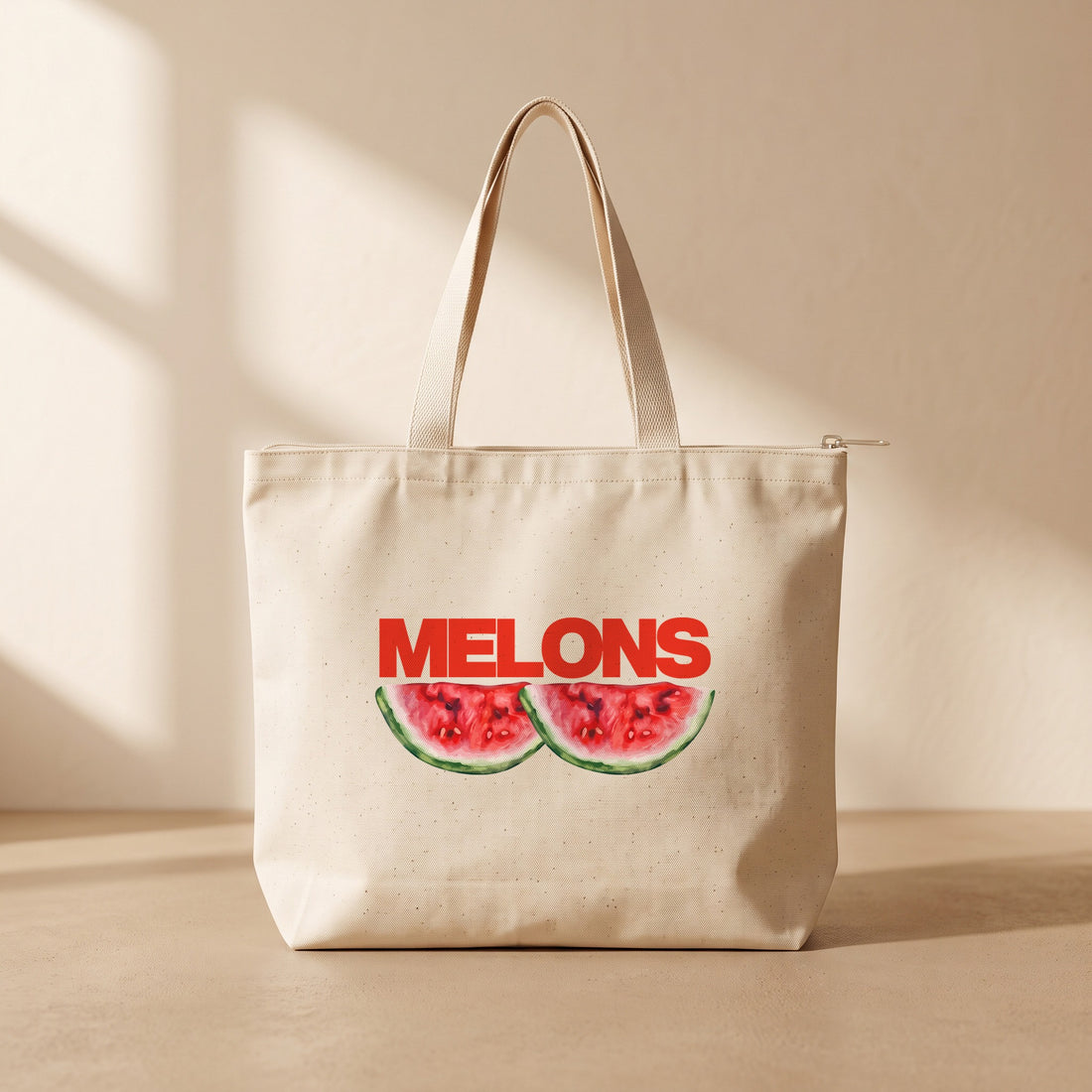 Melons - Fermuarlı Tote Bag