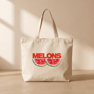Melons - Fermuarlı Tote Bag