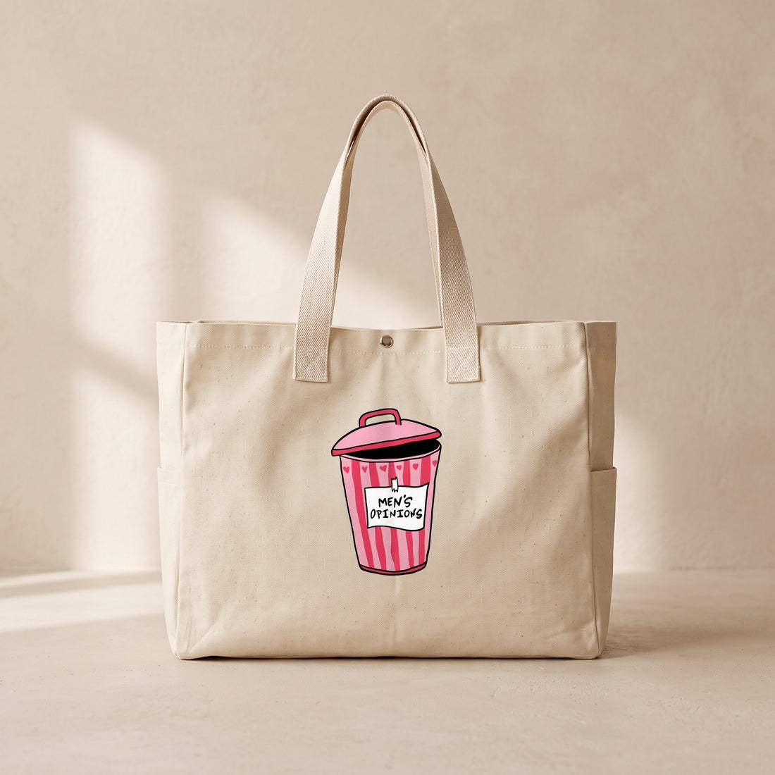 Mens Opinions - Çıtçıtlı Tote Bag