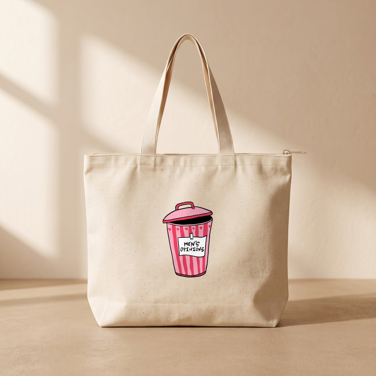 Mens Opinions - Fermuarlı Tote Bag