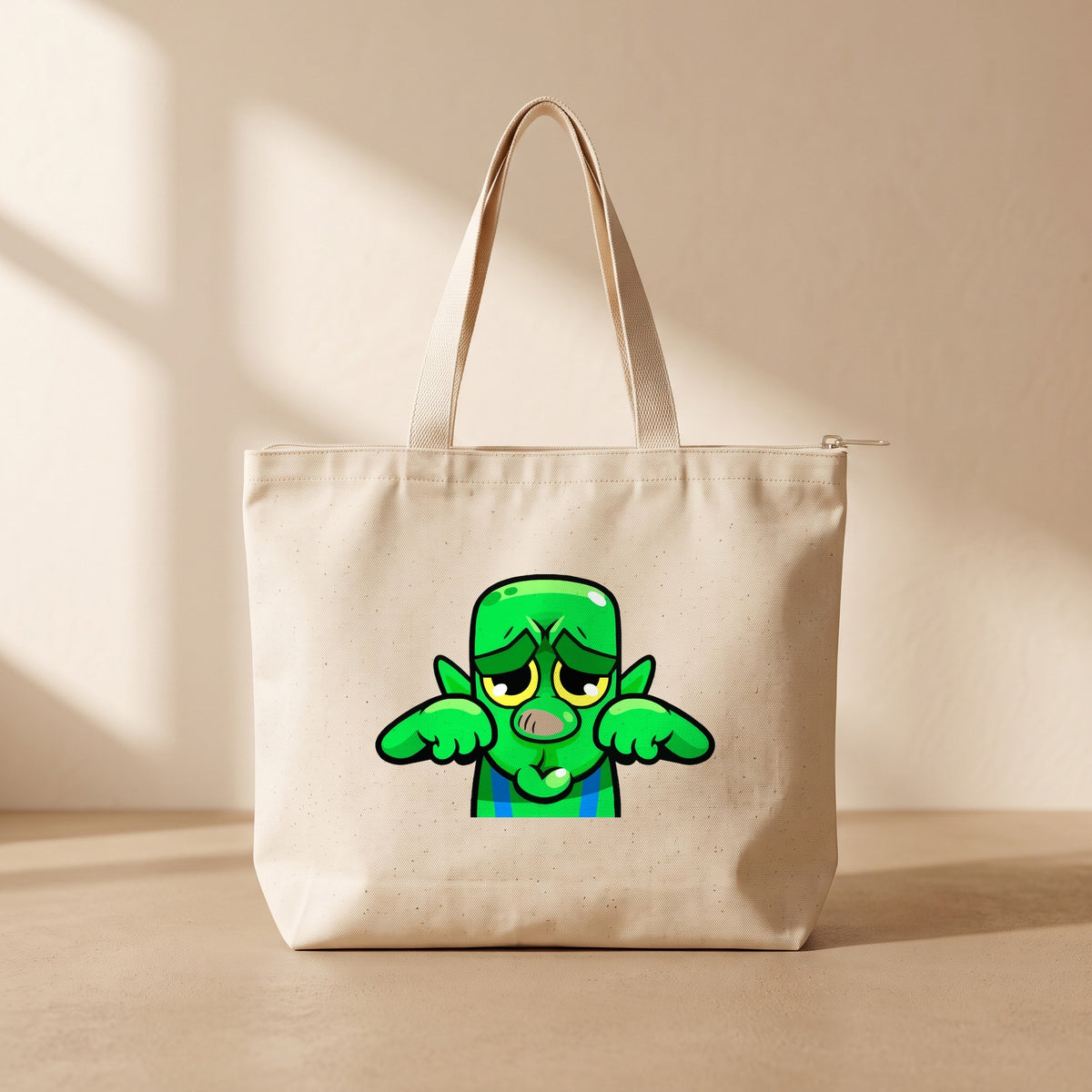 Mimimi - Fermuarlı Tote Bag