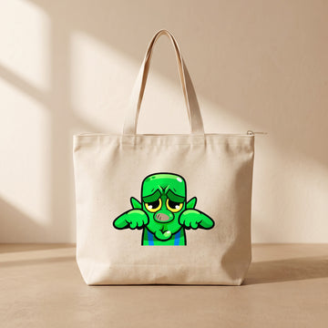 Mimimi - Fermuarlı Tote Bag