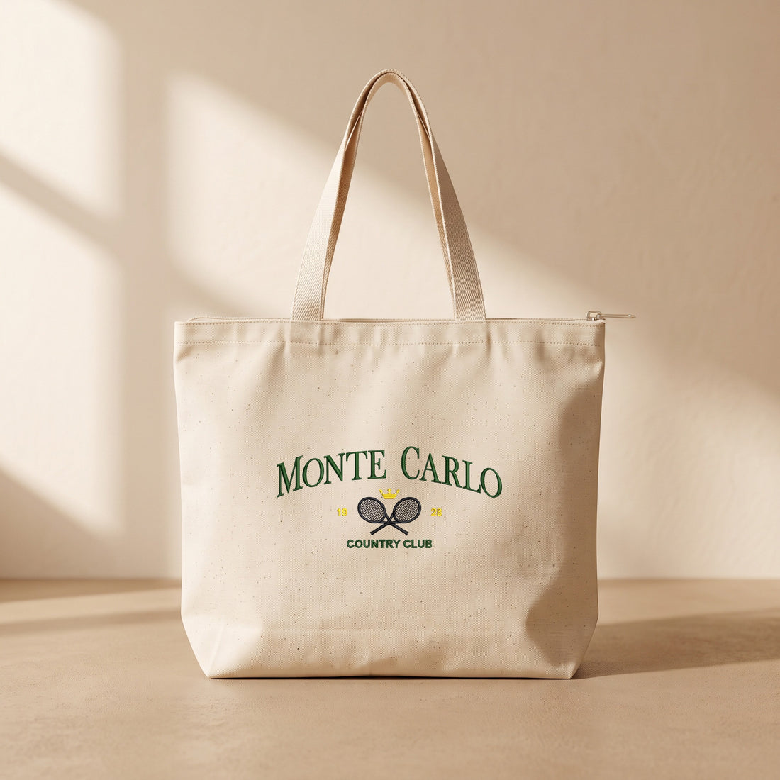 Monte Carlo - Fermuarlı Tote Bag