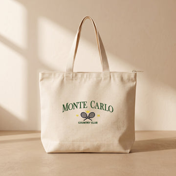 Monte Carlo - Fermuarlı Tote Bag