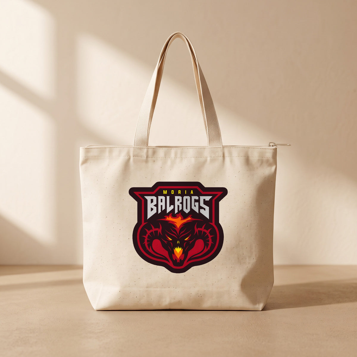 Moria Balrogs - Fermuarlı Tote Bag