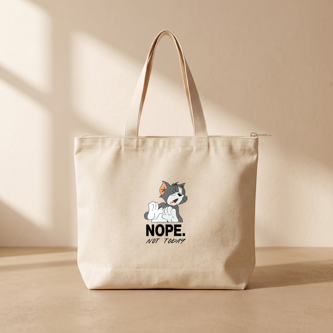 Not Today - Fermuarlı Tote Bag