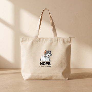 Not Today - Fermuarlı Tote Bag