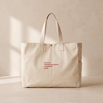 Olmuyorsa olmasın ne yapalım - Çıtçıtlı Tote Bag
