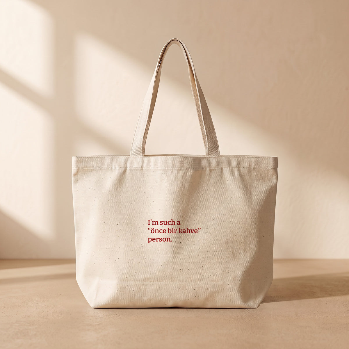 Önce bir kahve - Tote Bag