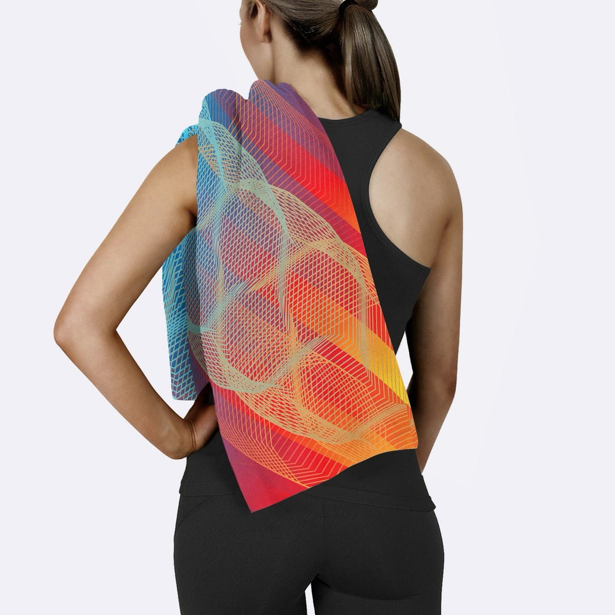 Geometric Shapes Spor Havlusu