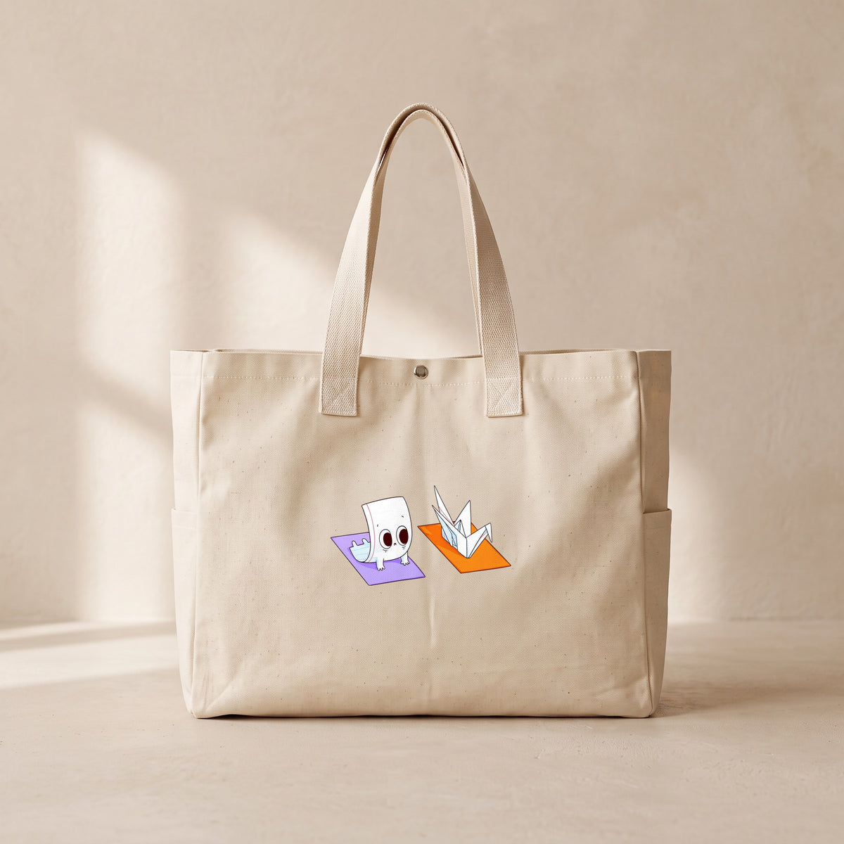 Paper Twist - Çıtçıtlı Tote Bag
