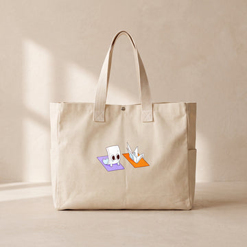 Paper Twist - Çıtçıtlı Tote Bag