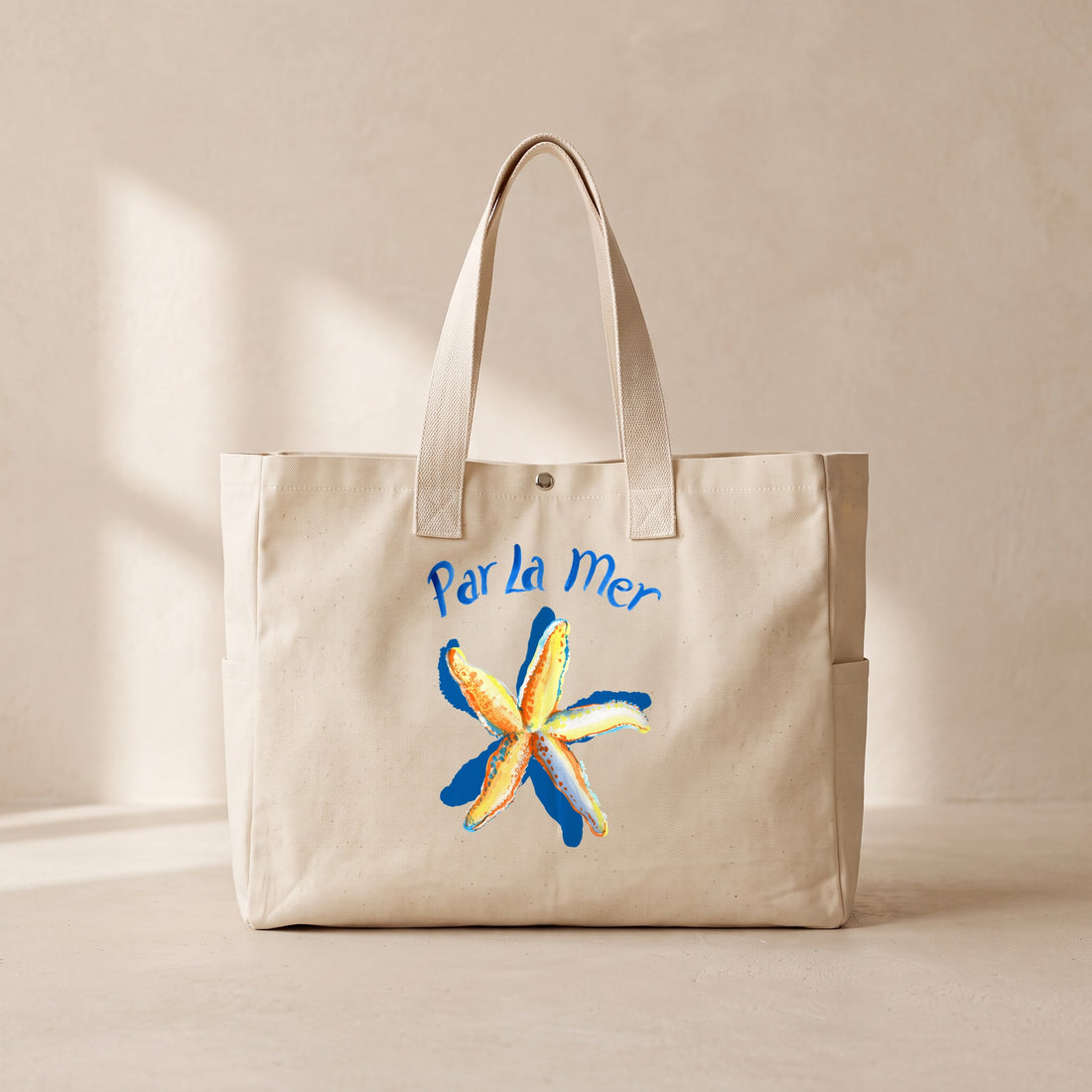 Par la mer - Çıtçıtlı Tote Bag