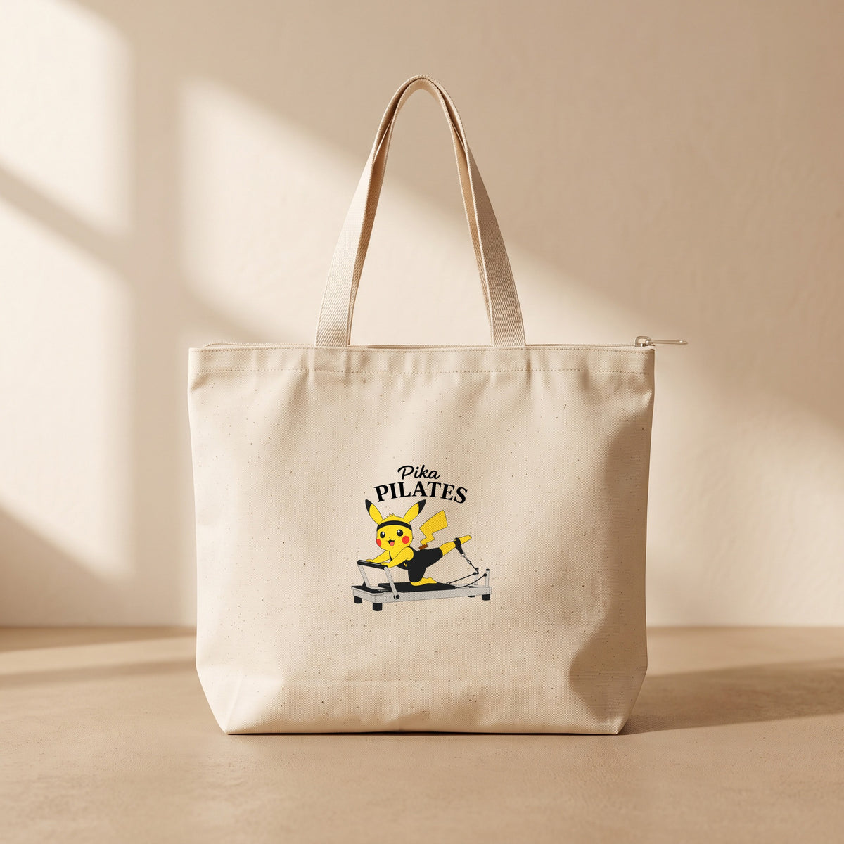 Pika Pilates - Fermuarlı Tote Bag