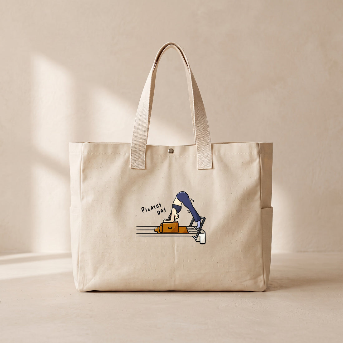 Pilates Day - Çıtçıtlı Tote Bag