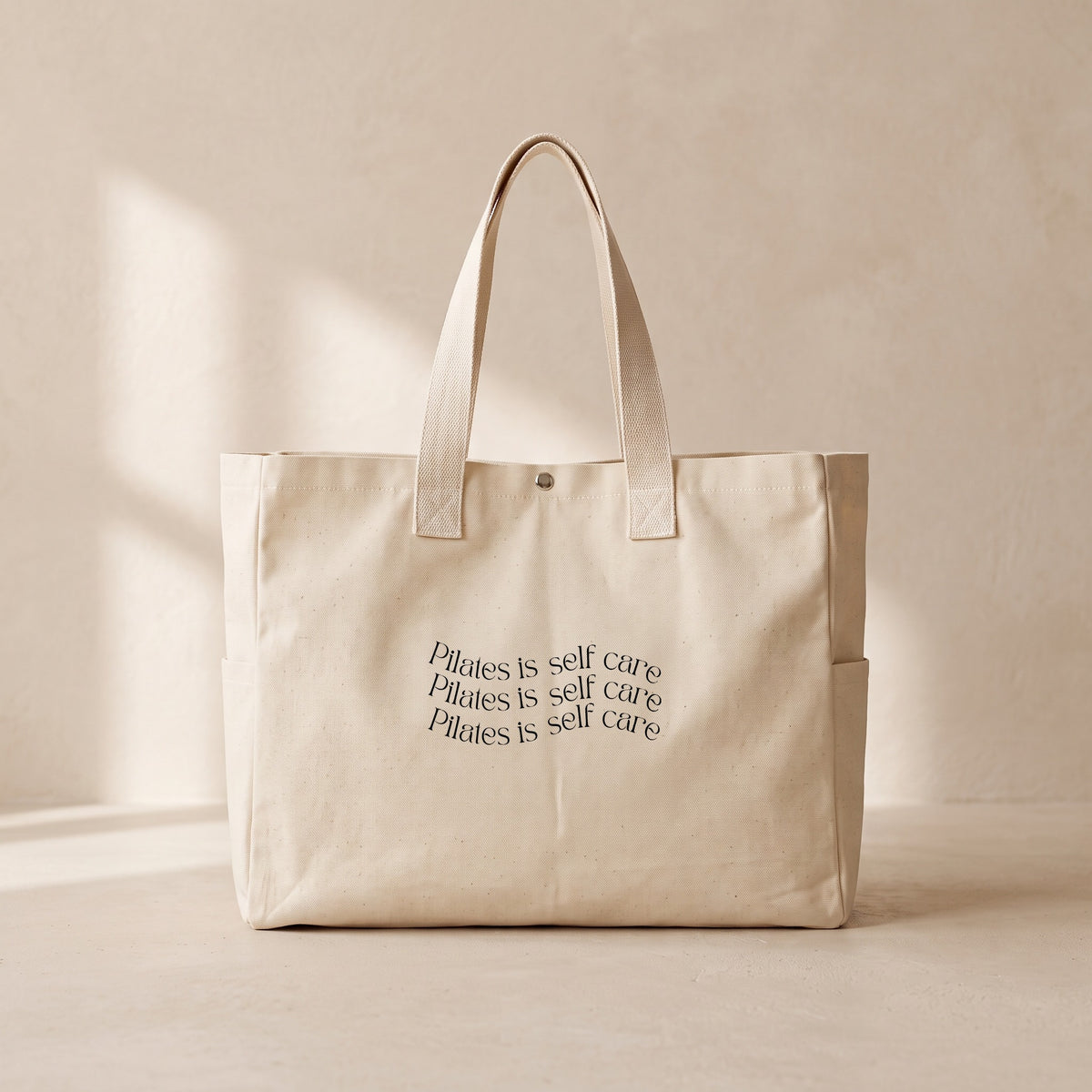 Pilates is Self Care - Çıtçıtlı Tote Bag