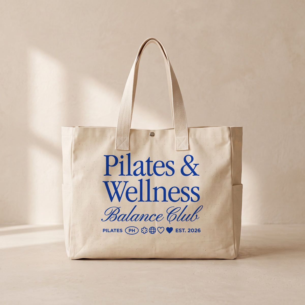 Pilates Wellnes - Çıtçıtlı Tote Bag