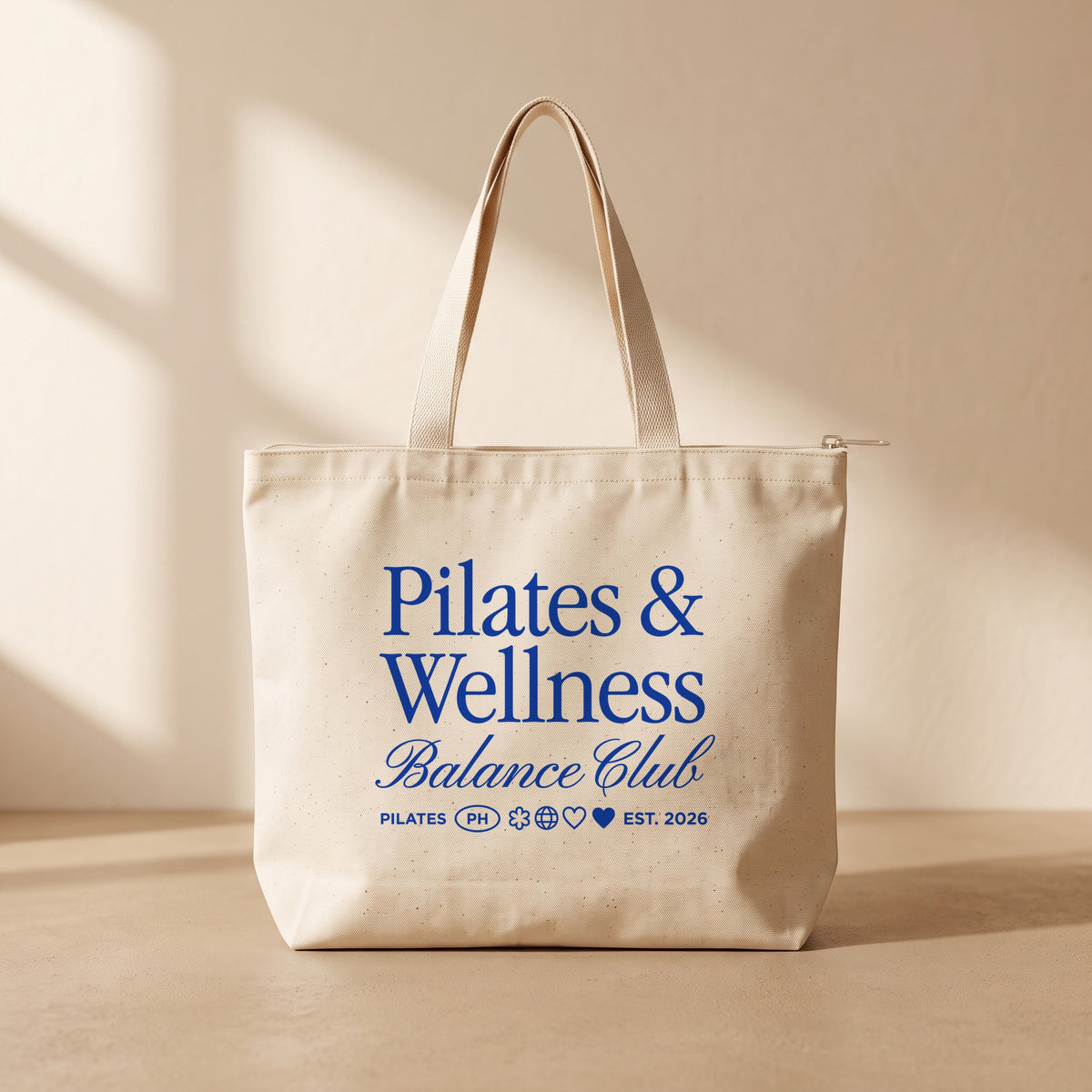 Pilates Wellnes - Fermuarlı Tote Bag