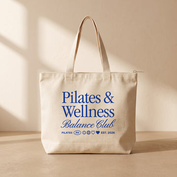 Pilates Wellnes - Fermuarlı Tote Bag
