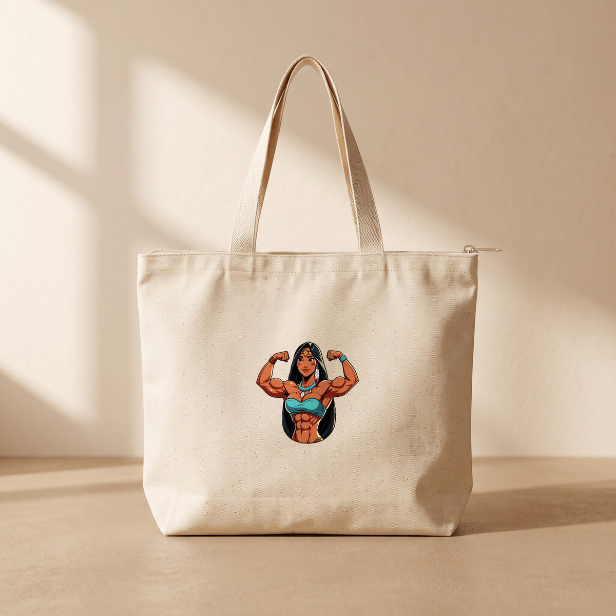 Pocahontas - Fermuarlı Tote Bag