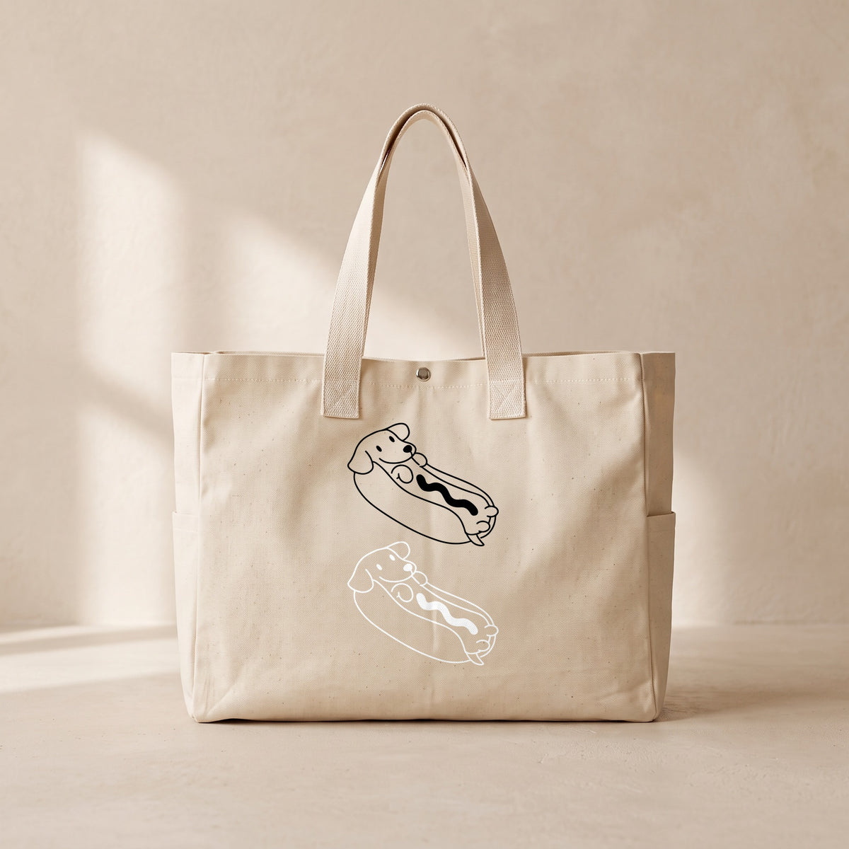 Real Hot Dog - Çıtçıtlı Tote Bag