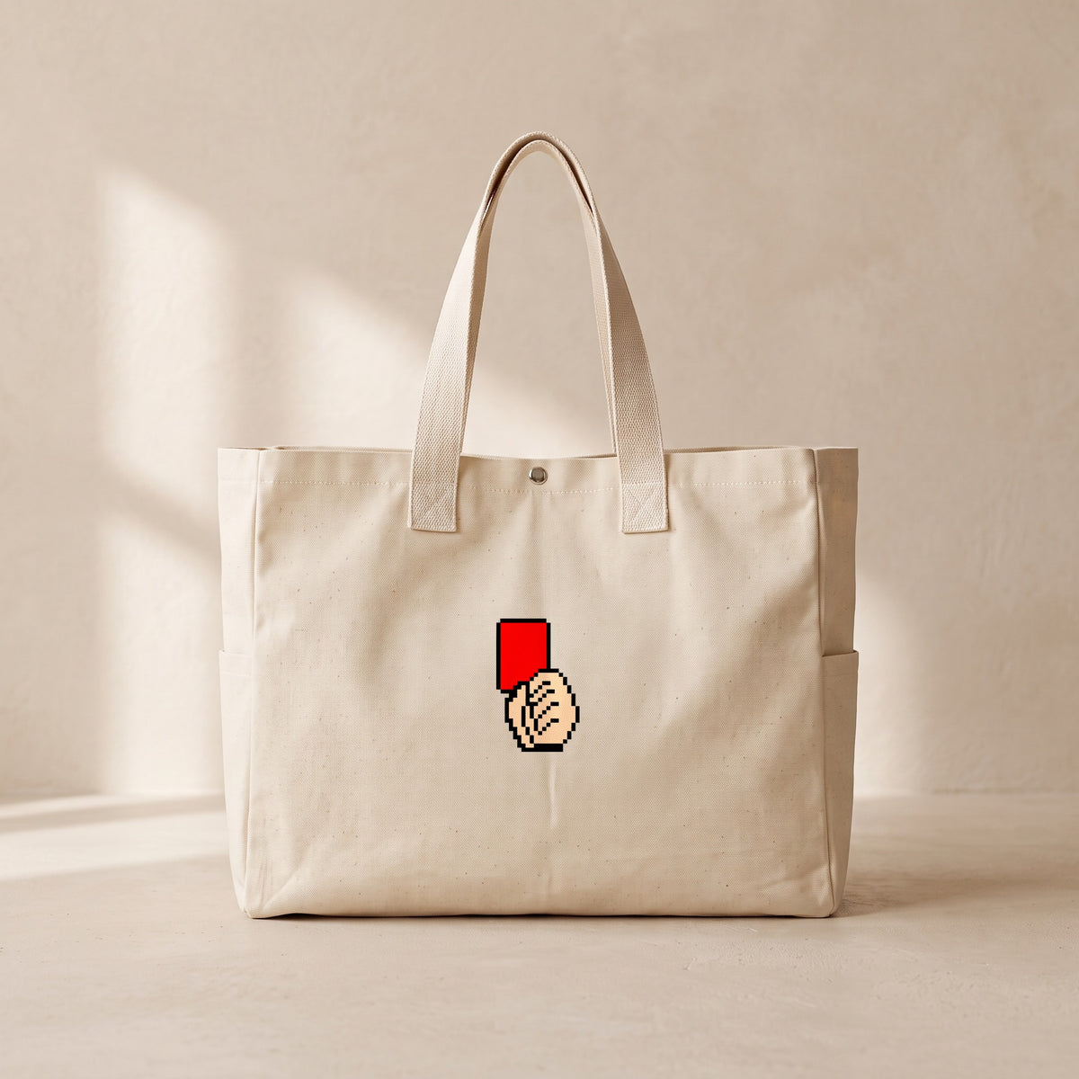Red Card - Çıtçıtlı Tote Bag