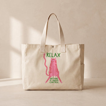 Relax - Çıtçıtlı Tote Bag