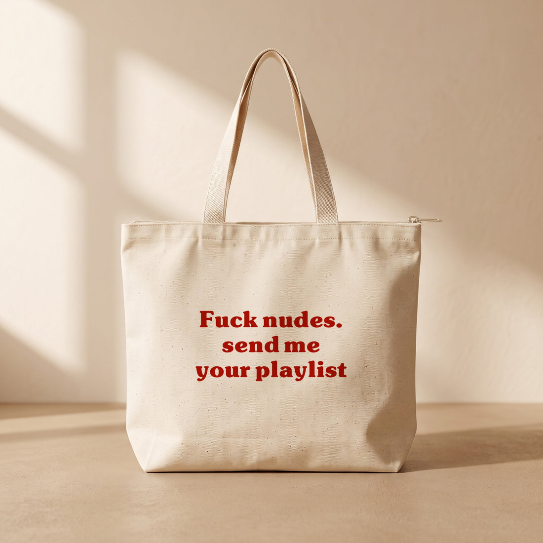 Send me your playlist - Fermuarlı Tote Bag