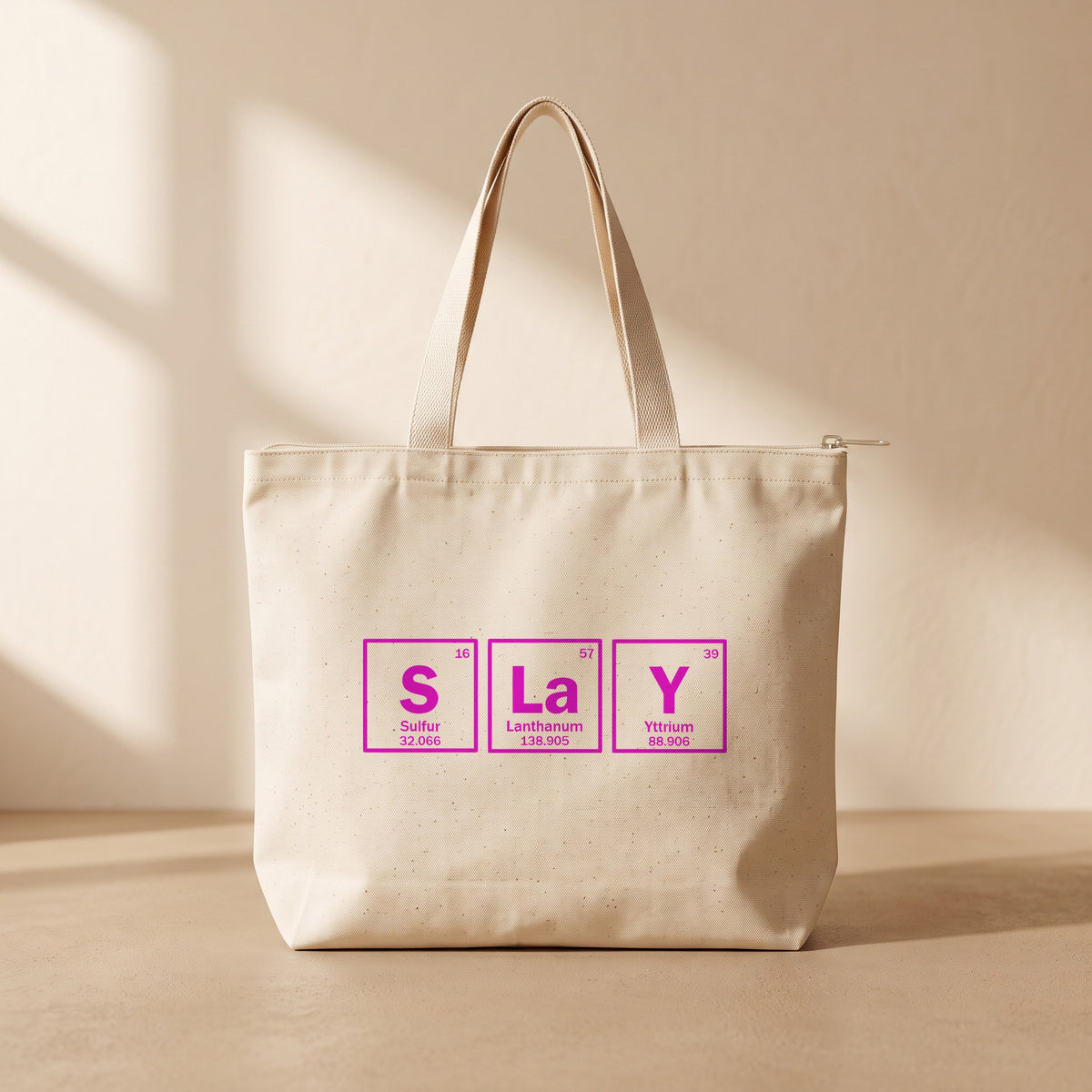 Slay - Fermuarlı Tote Bag