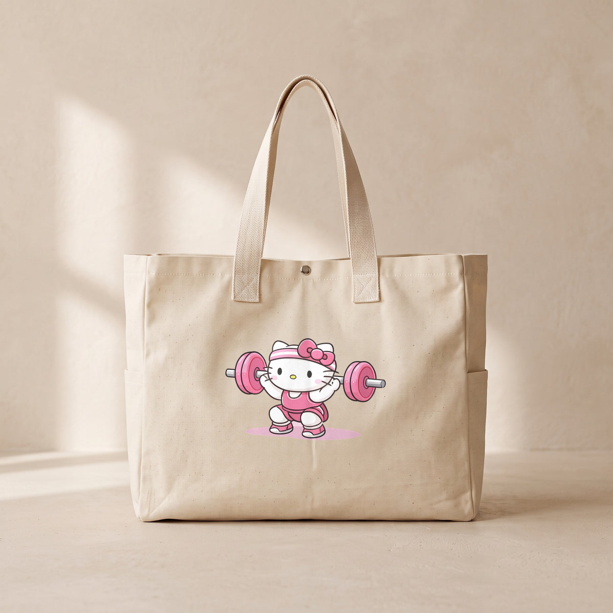 Squat Kitty - Çıtçıtlı Tote Bag
