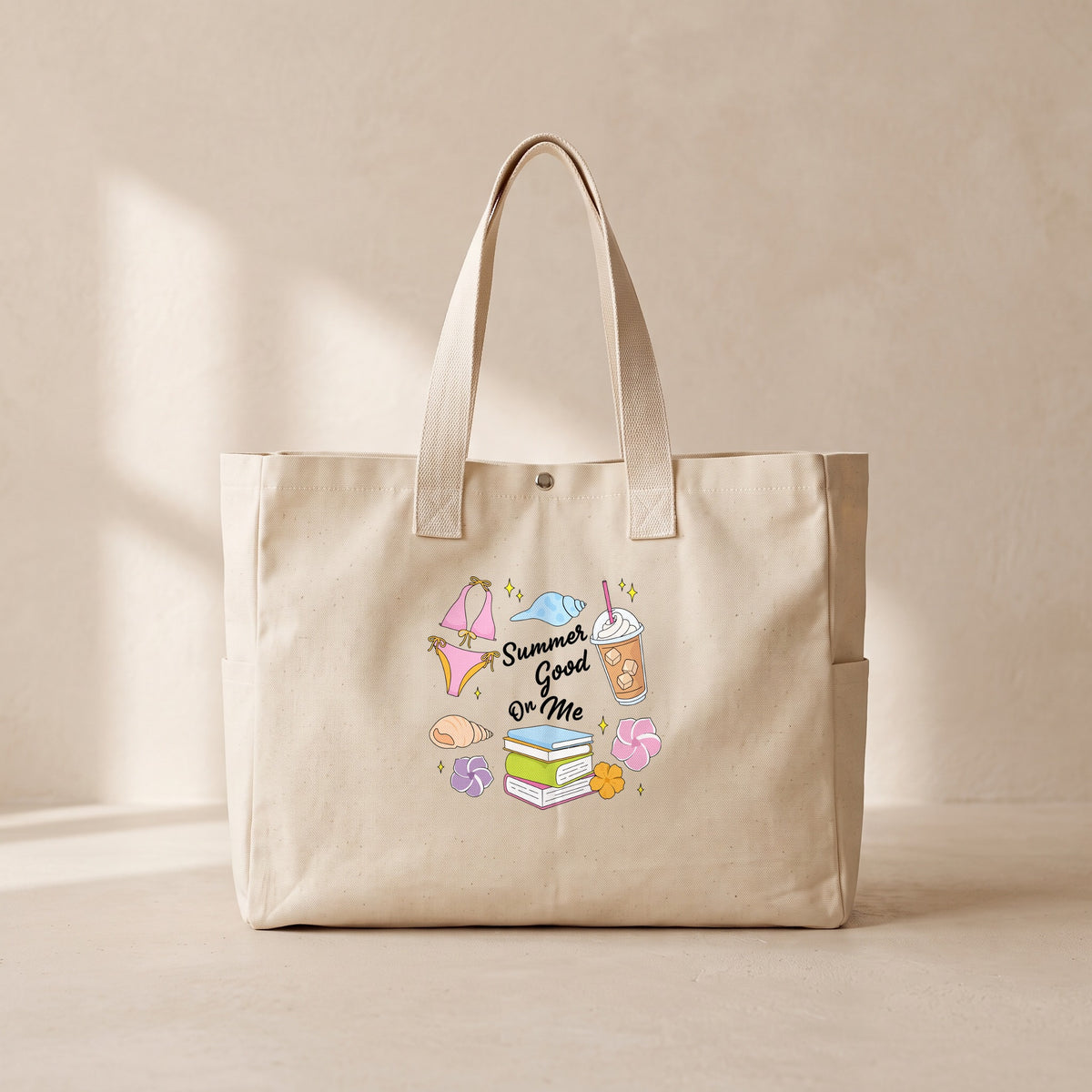 Summer Good On Me - Çıtçıtlı Tote Bag