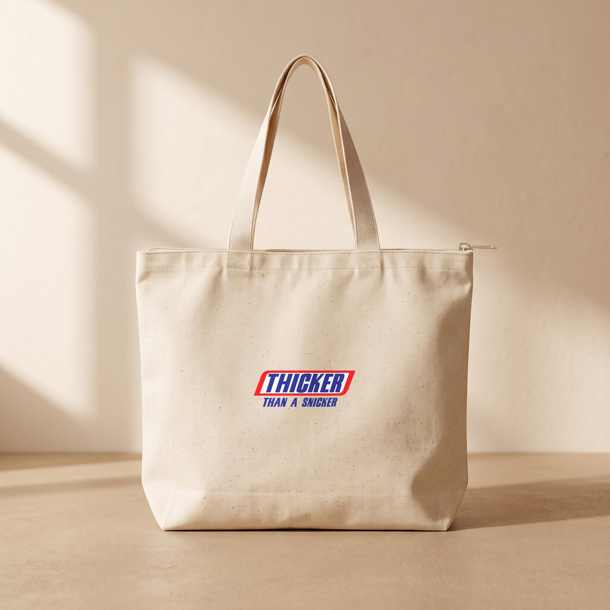 Thicker - Fermuarlı Tote Bag