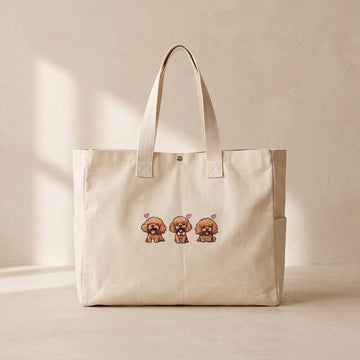 Toy Poodle Mood - Çıtçıtlı Tote Bag