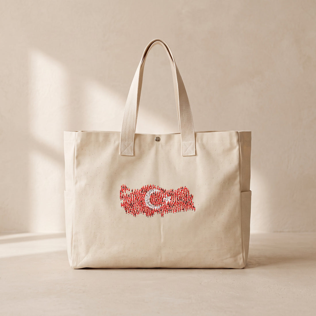 Türkiye - Çıtçıtlı Tote Bag