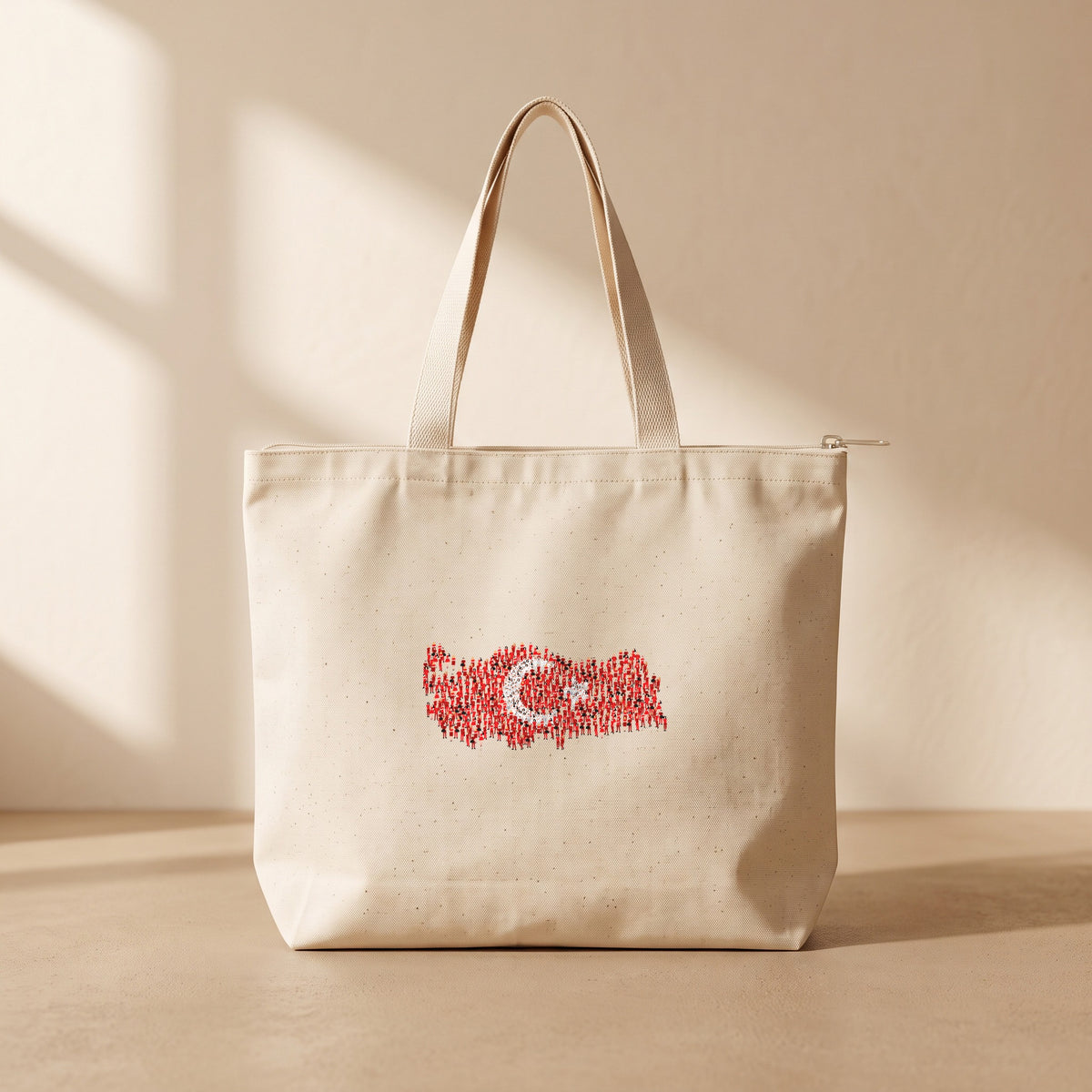 Türkiye - Fermuarlı Tote Bag