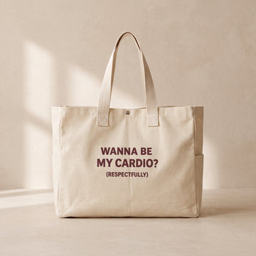 Wanna Be My Cardio - Çıtçıtlı Tote Bag