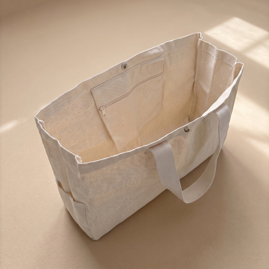 Basic - Çıtçıtlı Tote Bag