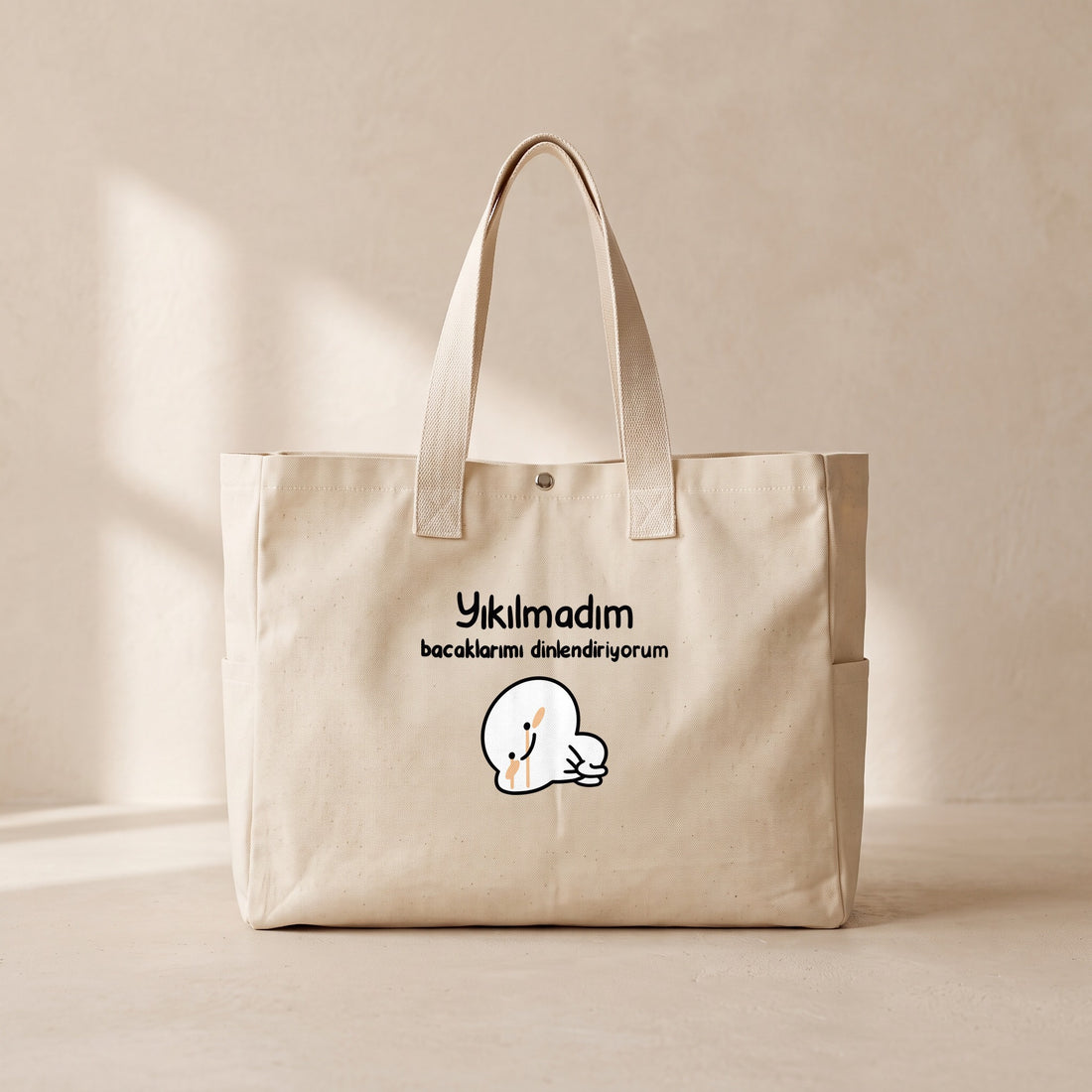 Yıkılmadım - Çıtçıtlı Tote Bag