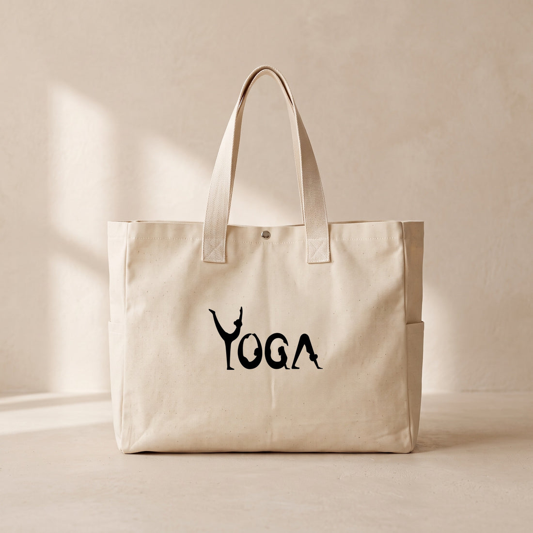 Yoga - Çıtçıtlı Tote Bag