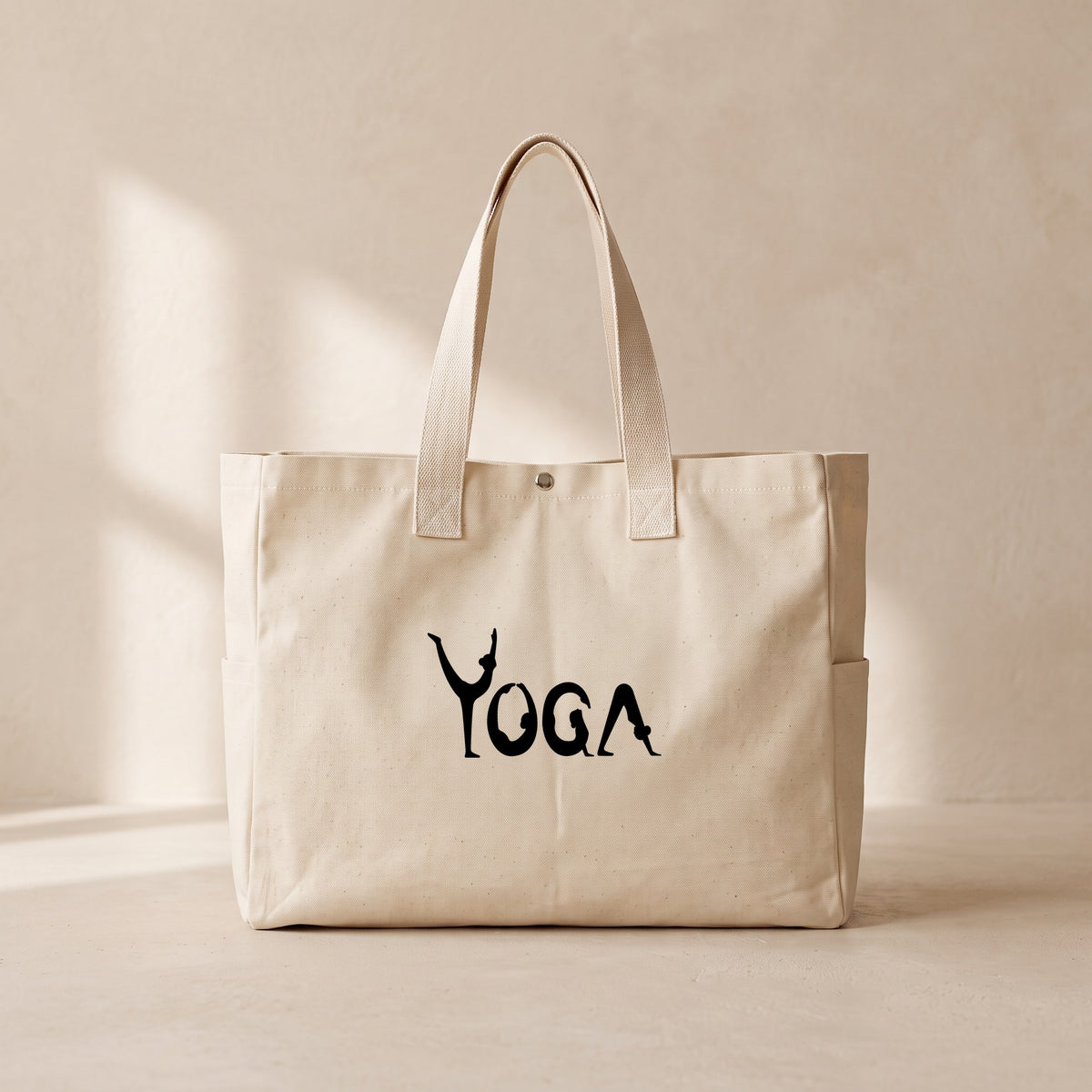 Yoga - Çıtçıtlı Tote Bag