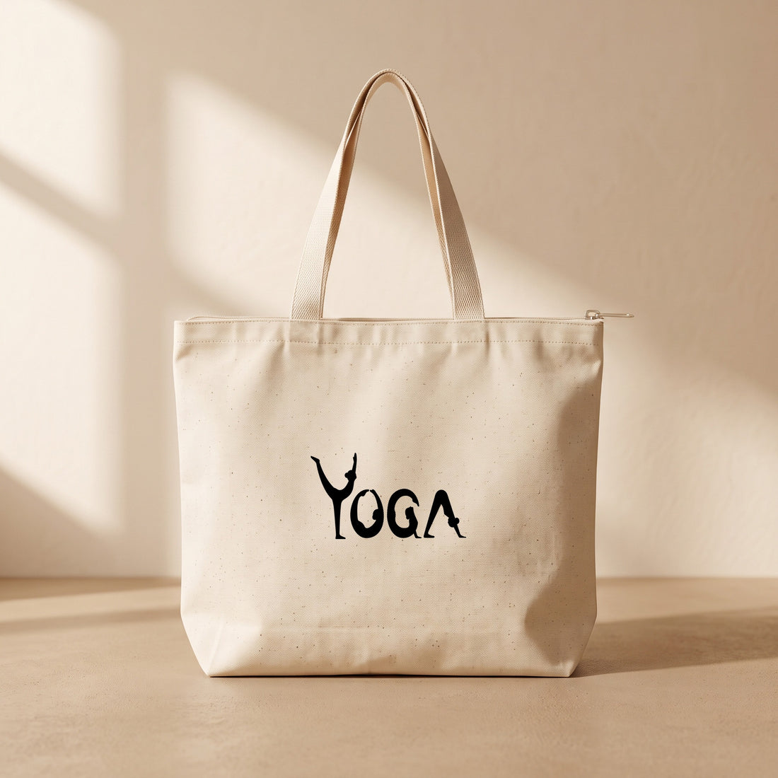 Yoga - Fermuarlı Tote Bag