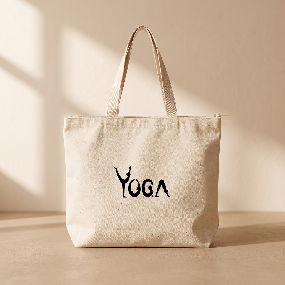 Yoga - Fermuarlı Tote Bag